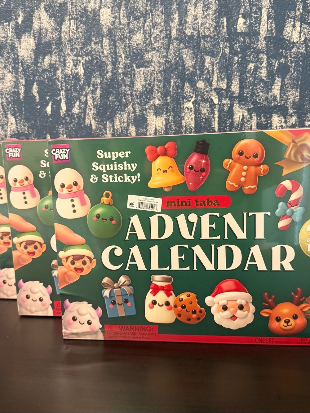 Advent Calendar - Green Super Squishy & Sticky Holiday Set